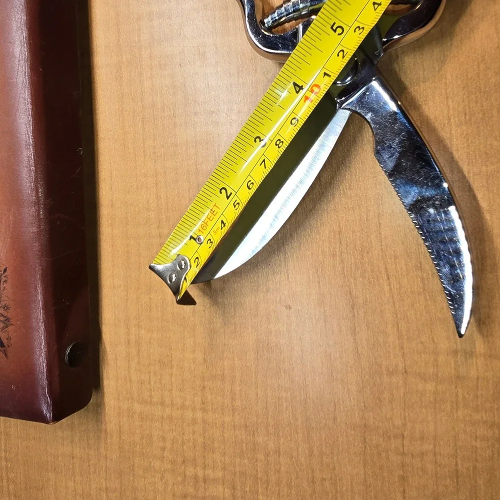 VTG VOOS Poultry Kitchen Utility Stainless Steel Shears with Case Pheasant Hunt